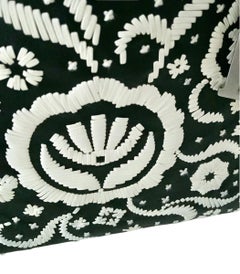 Christian Dior Leather Floral Black White Lady Dior Bag Limited Edition