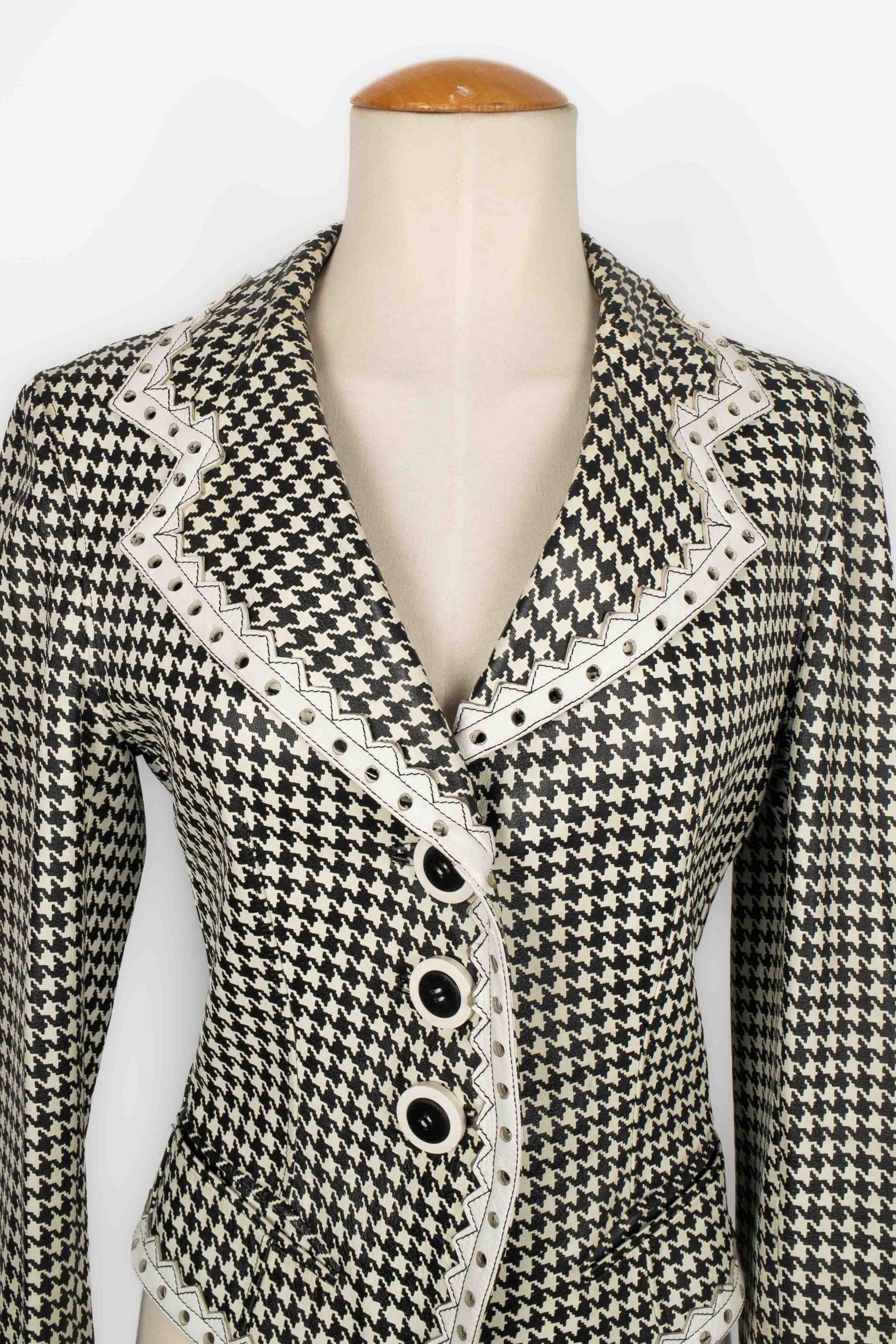 Women's Christian Dior Leather Jacket, 1995 For Sale