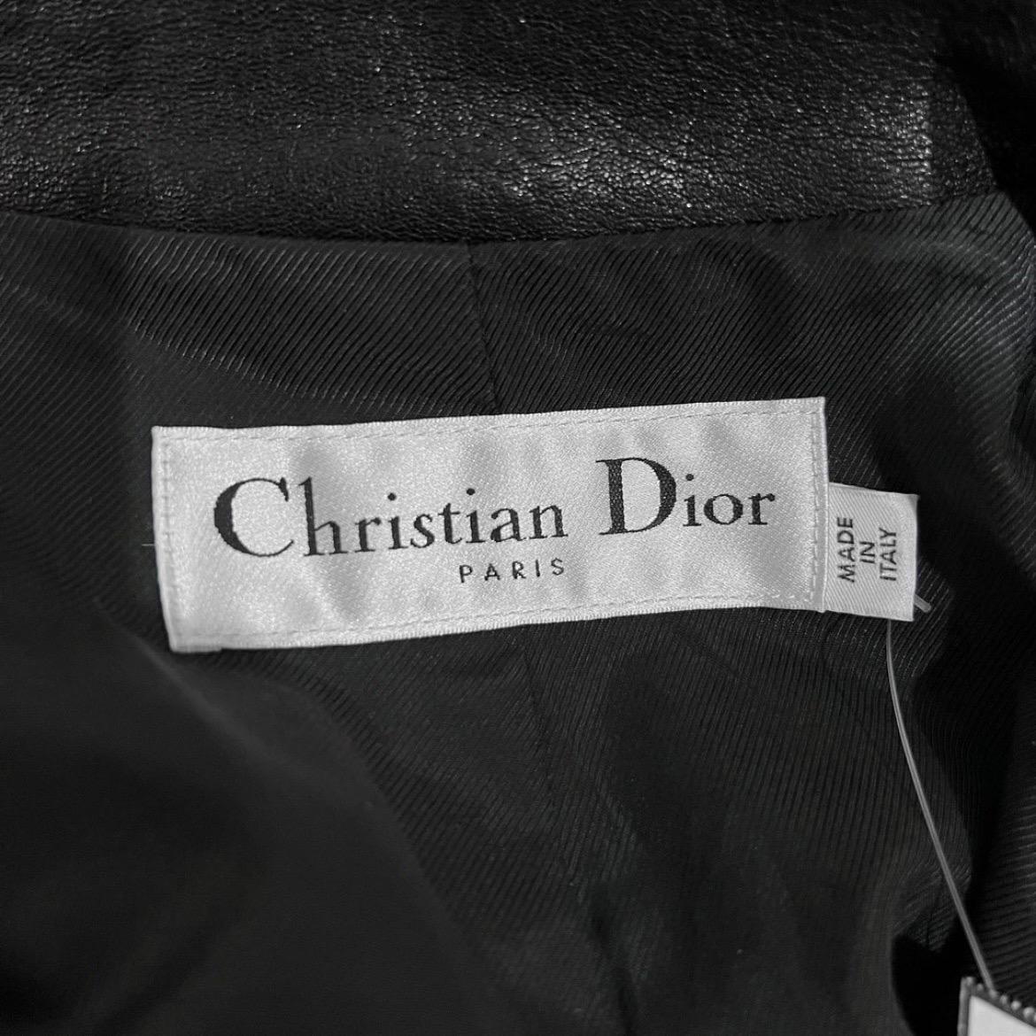 Christian Dior - Combinaison en cuir, automne 2020 Excellent état - En vente à Los Angeles, CA