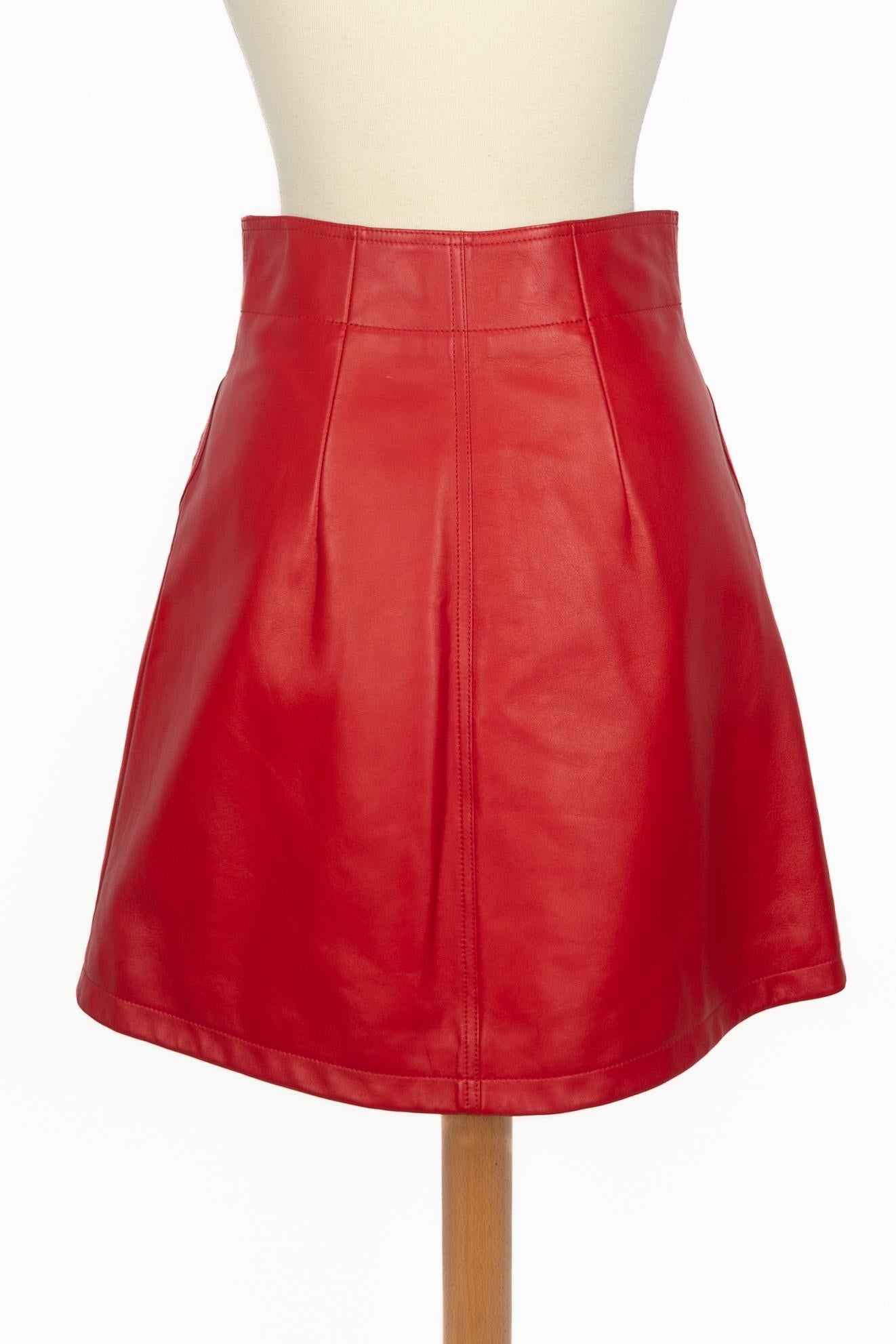 Gonna in pelle Christian Dior in vendita 2