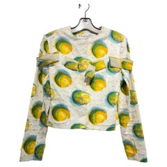 Christian Dior Lemons Print Jacket Size 10