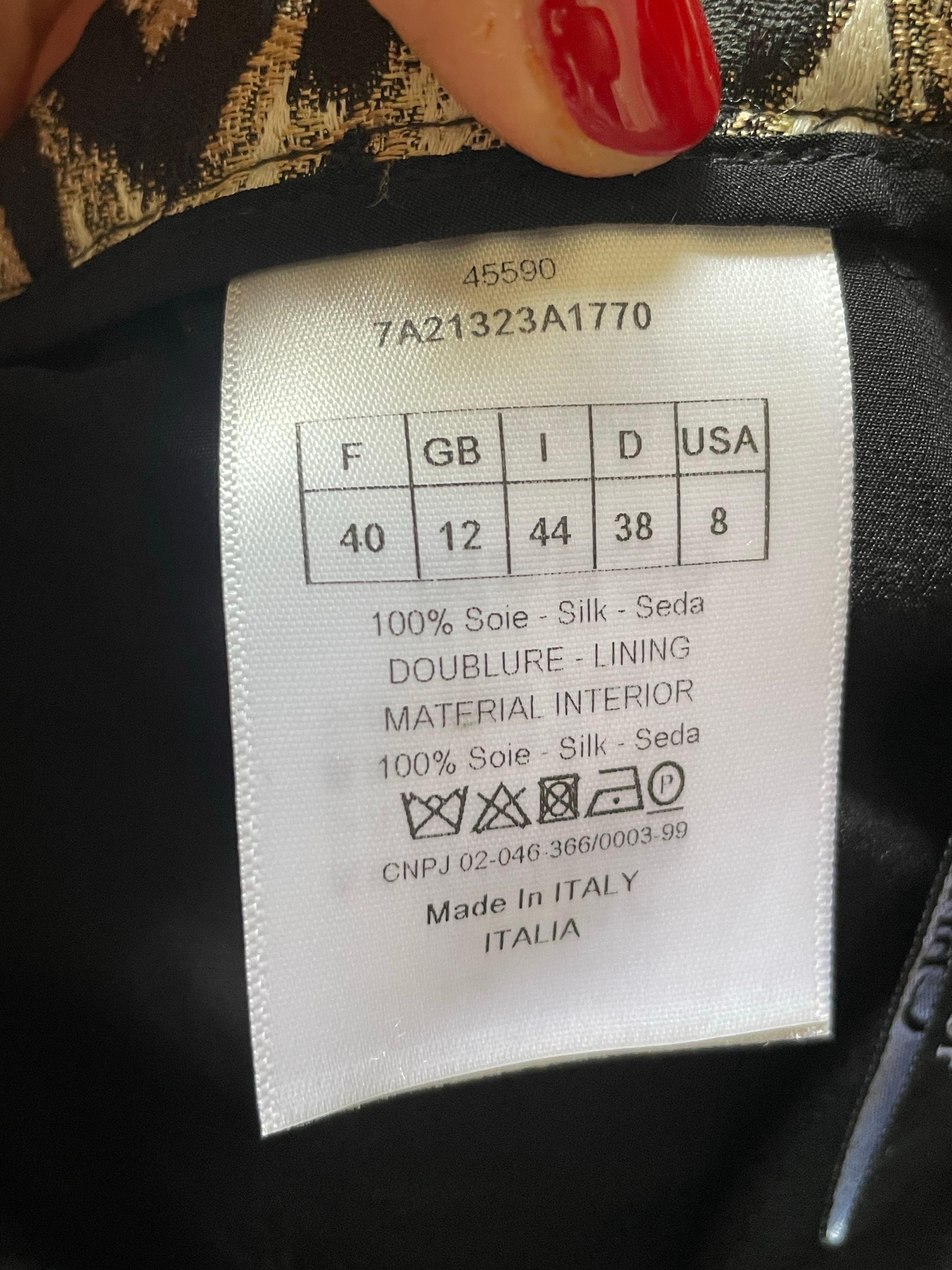 CHRISTIAN DIOR. Falda de leopardo en seda. en Excelente estado para la venta en CACHAN, FR