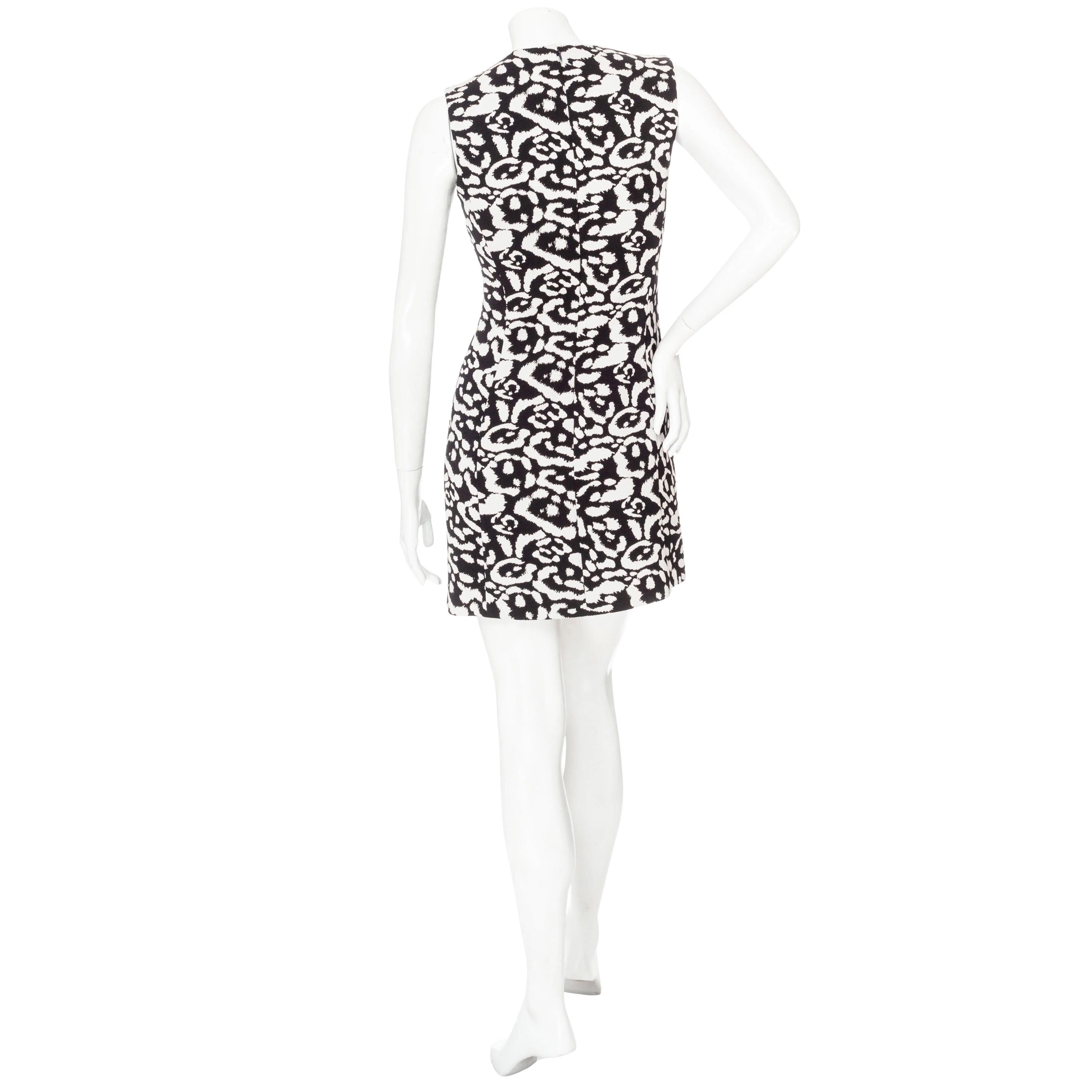 Grigio Christian Dior - Vestito jacquard con stampa leopardo in vendita