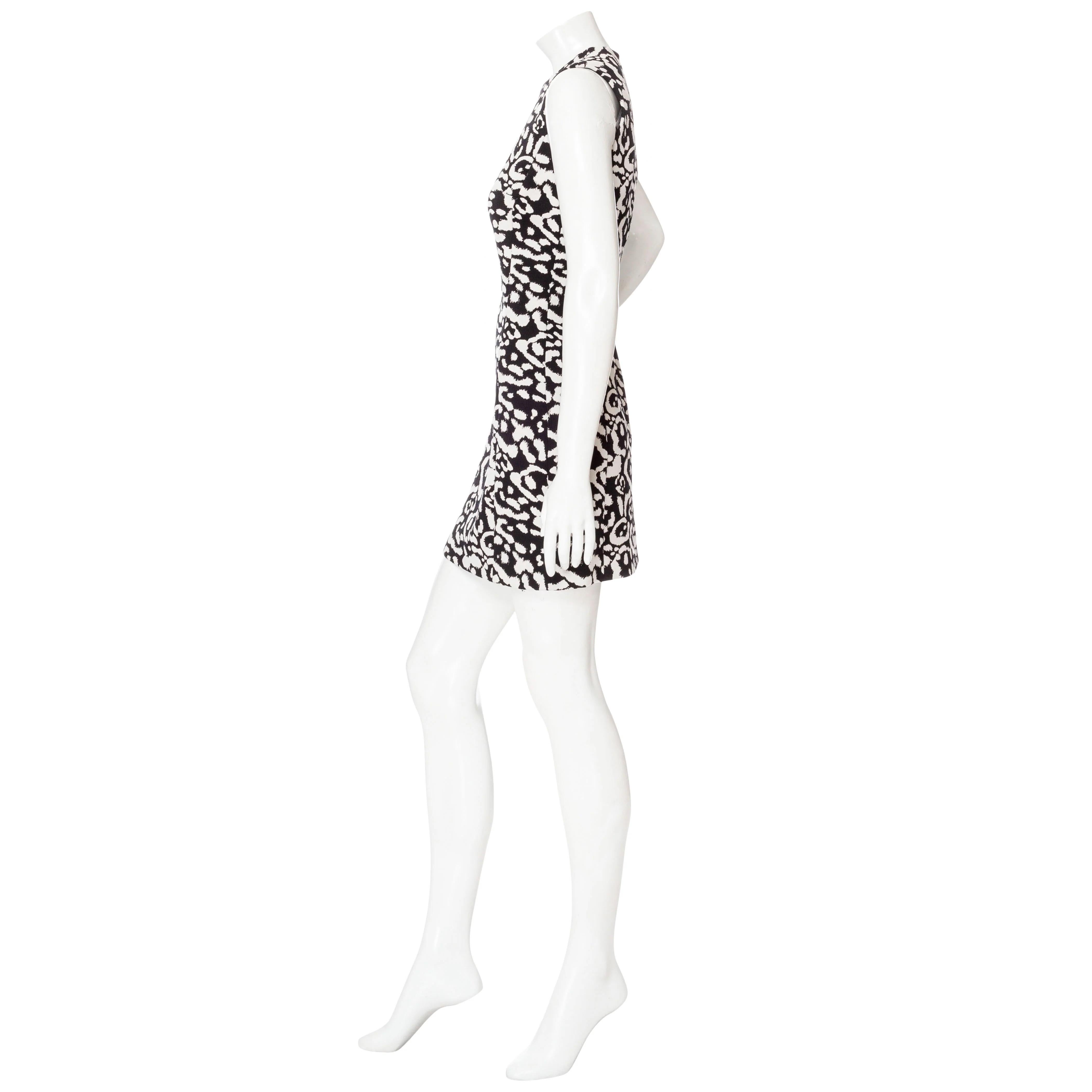 Christian Dior - Vestito jacquard con stampa leopardo In condizioni buone in vendita a Woodland Hills, CA