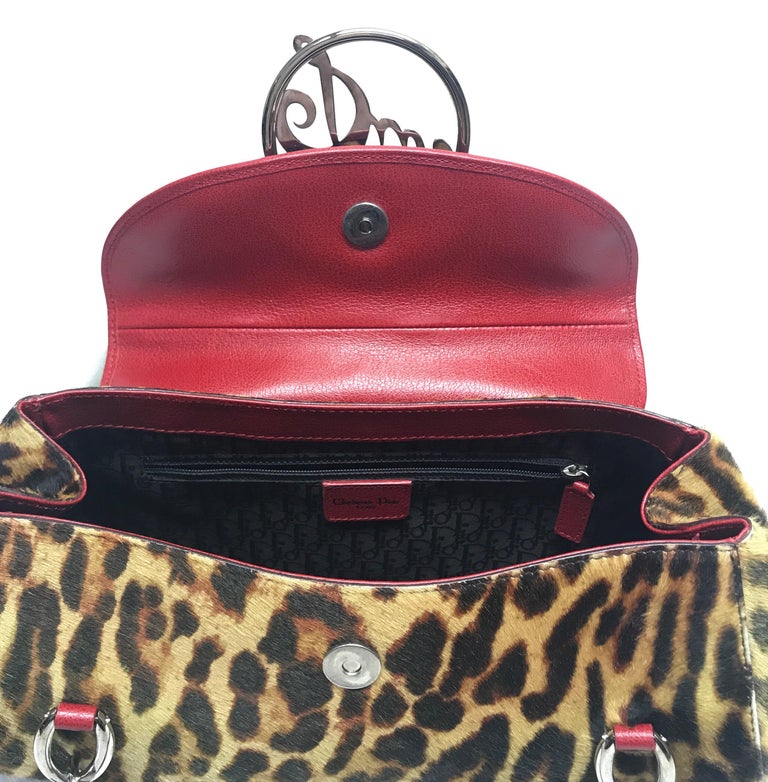 Christian Dior Leopard Print Pony Hair Handbag at 1stDibs | christian ...