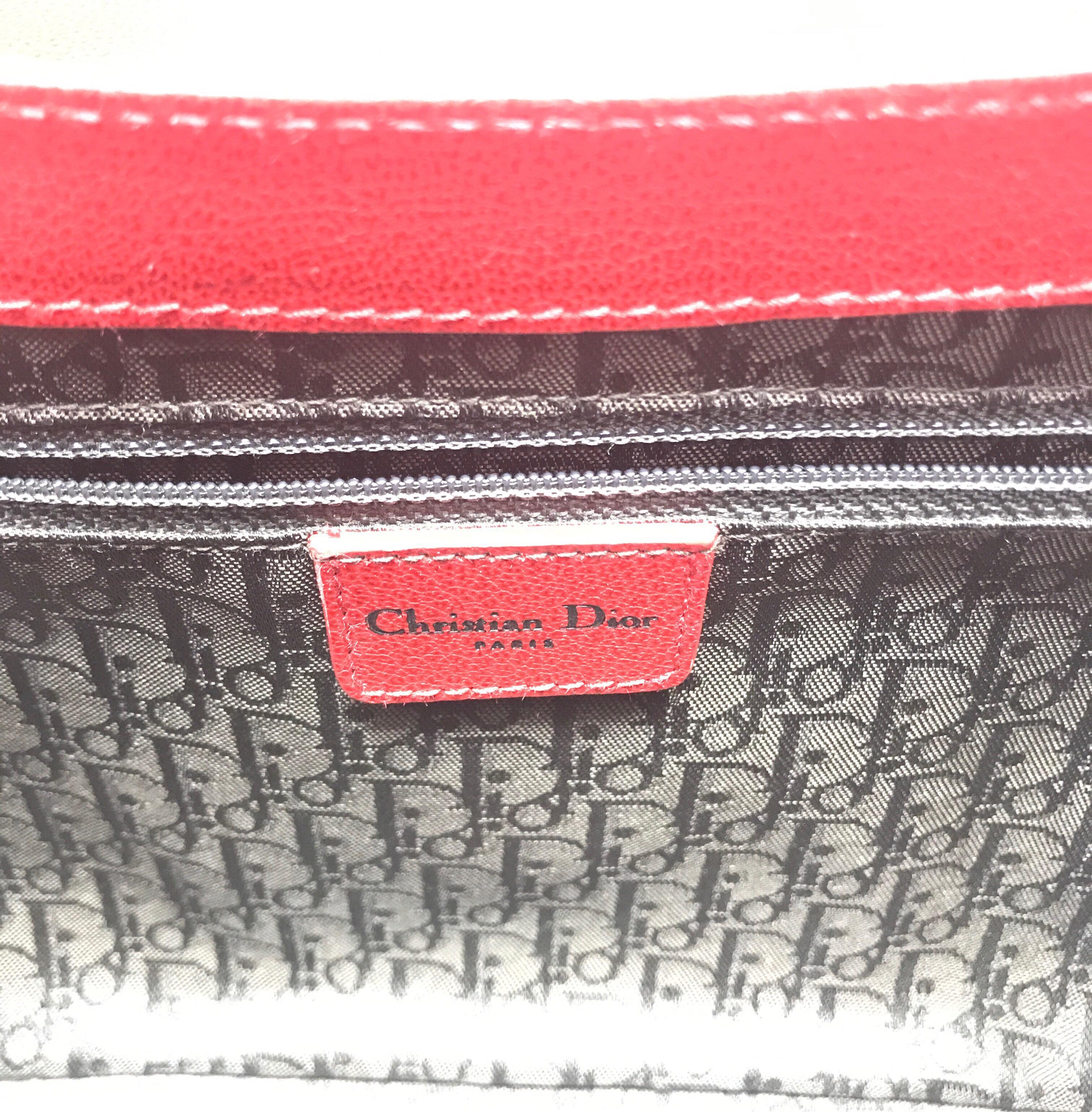 Women's Christian Dior Leopard Print Pony Hair Handbag