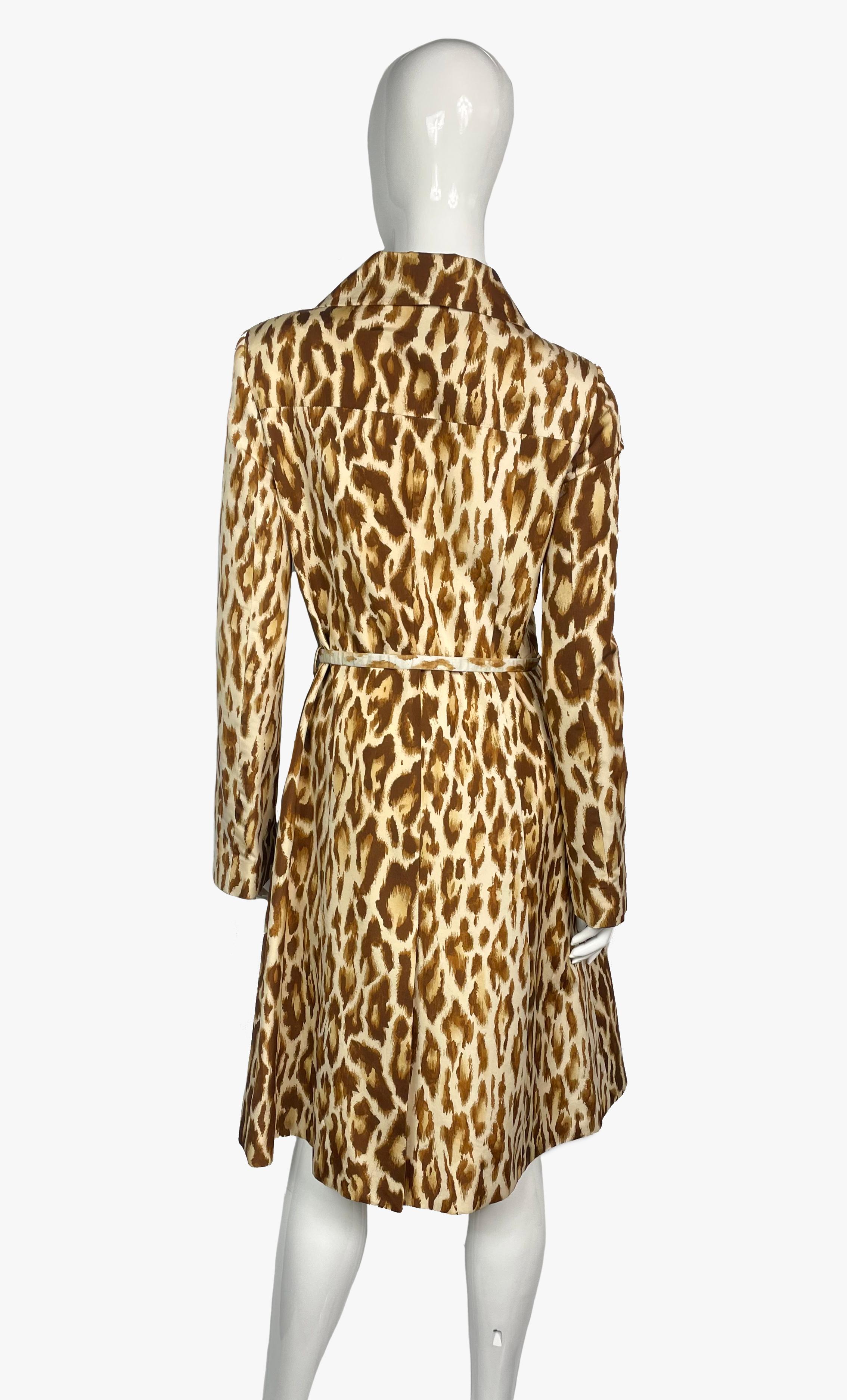 Women's Christian Dior leopard print silk trench,  Resort 2008