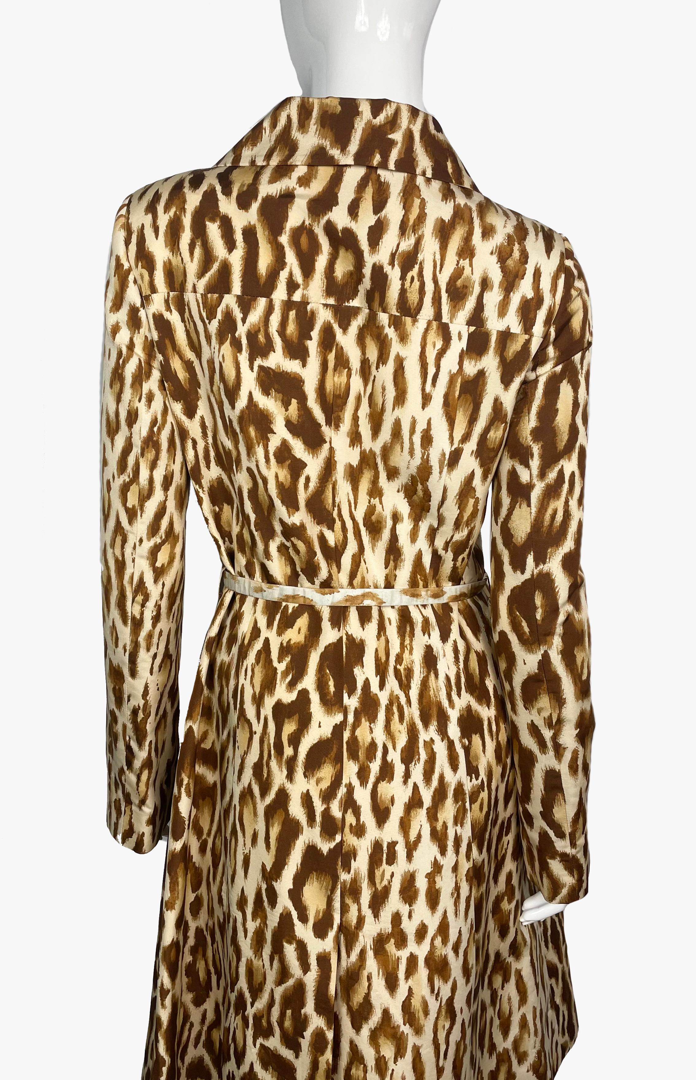 Christian Dior leopard print silk trench,  Resort 2008 1