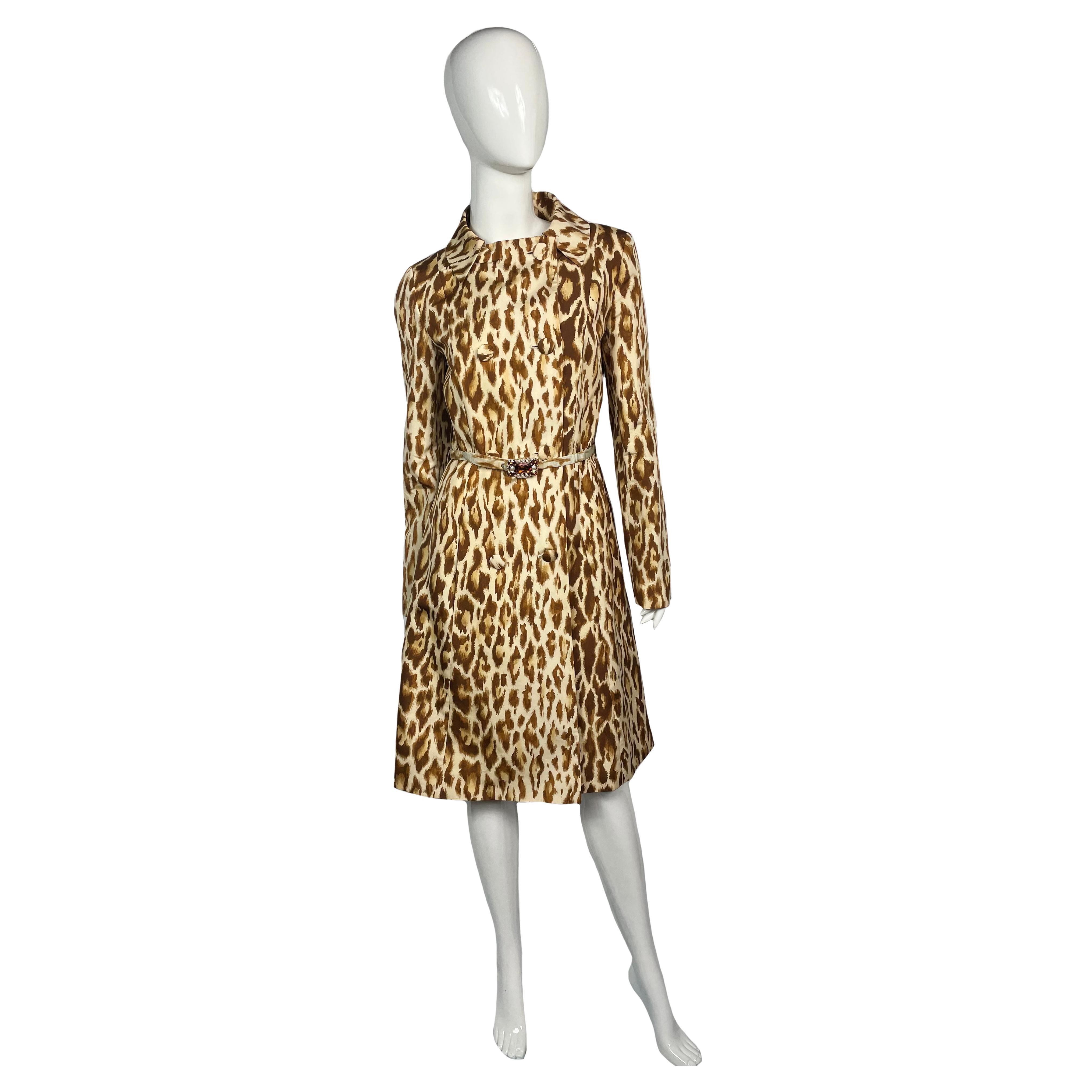 Christian Dior leopard print silk trench,  Resort 2008
