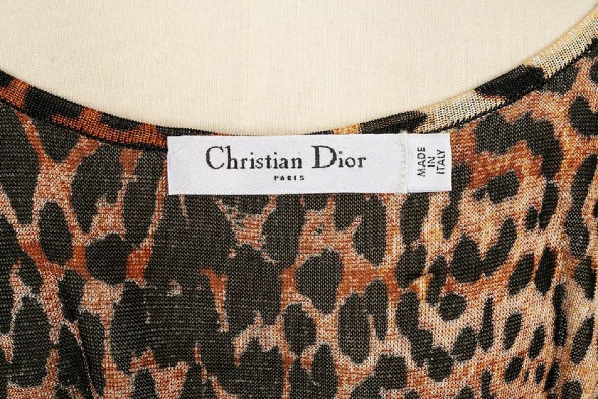 Christian Dior Leopard Print Top and Cardigan Set, 2008 6
