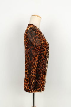 Christian Dior Leopard Print Top and Cardigan Set, 2008