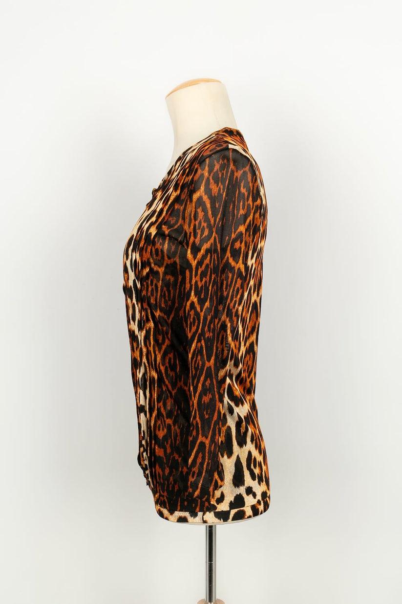 Women's Christian Dior Leopard Print Top and Cardigan Set, 2008