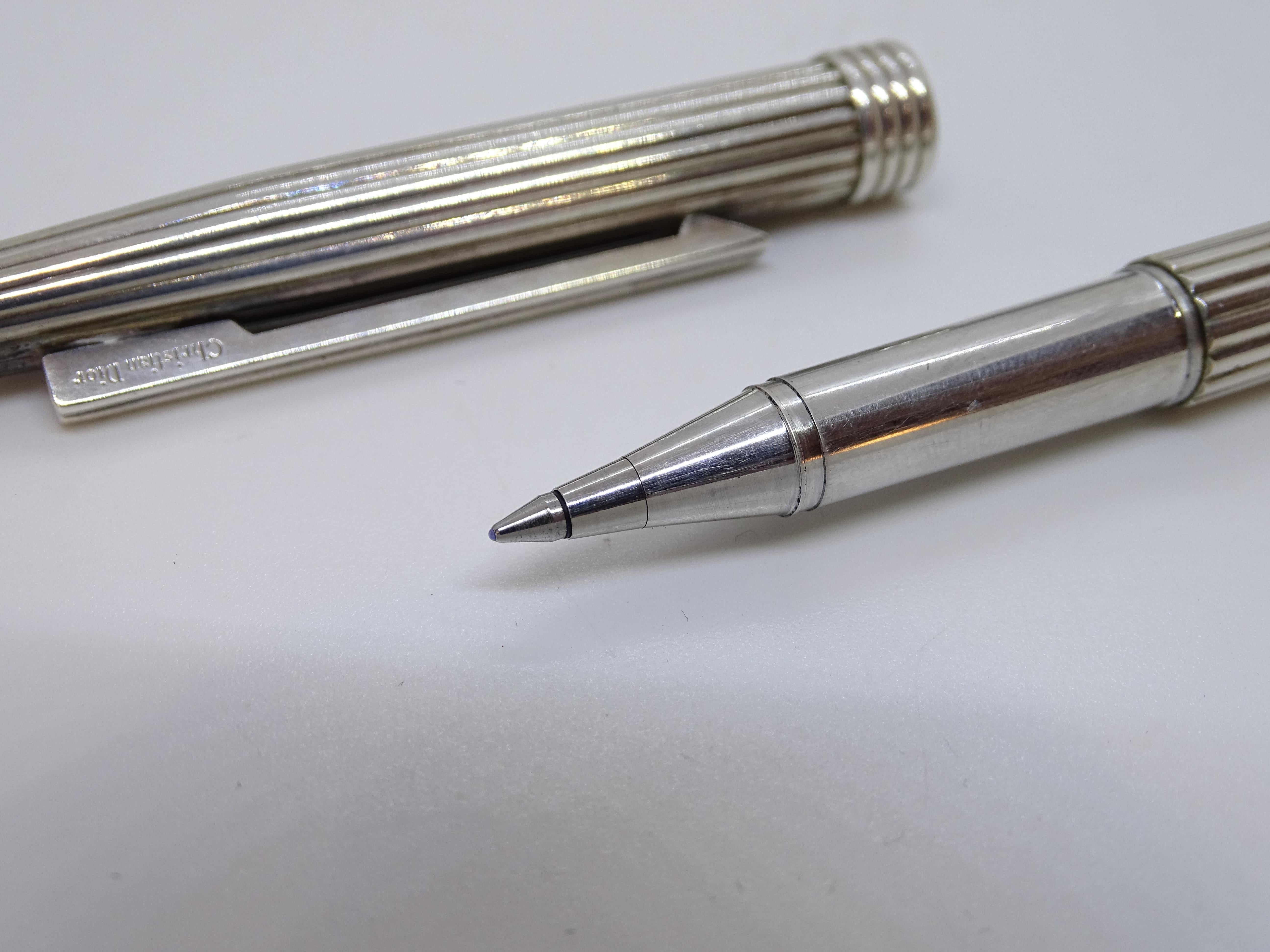 Christian Dior LES STYLOS 925 SILBER Kugelschreiber im Angebot 15