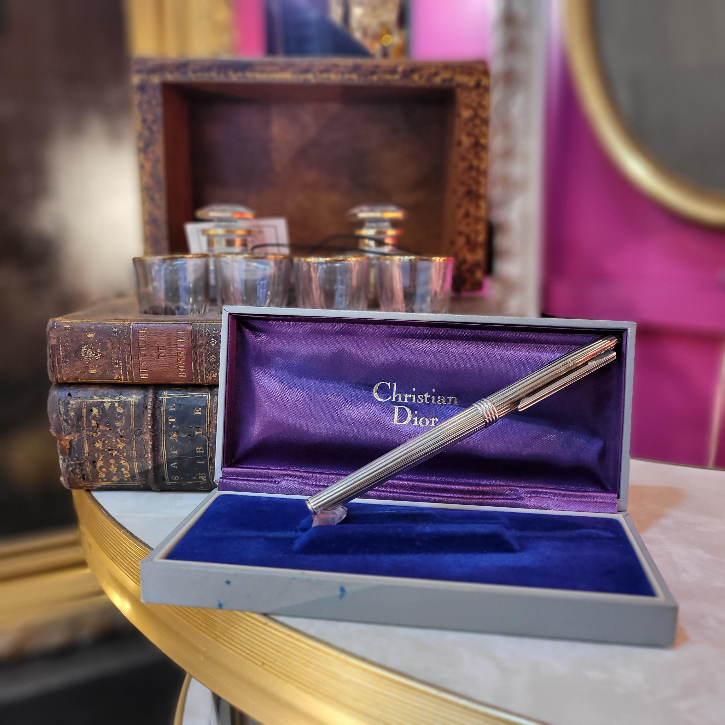 Christian Dior LES STYLOS 925 SILBER Kugelschreiber für Damen oder Herren im Angebot