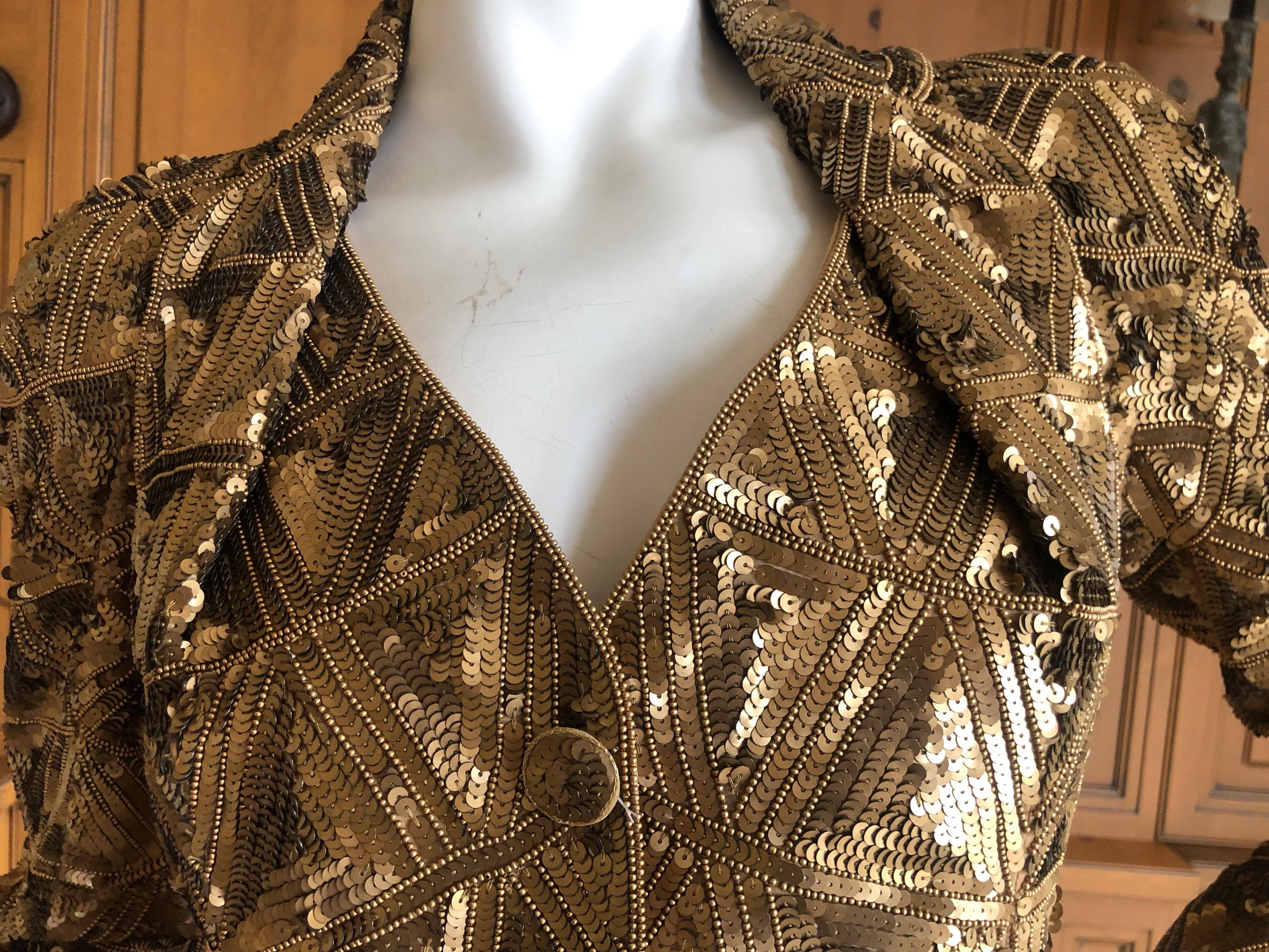 Christian Dior Sequin Beaded Cannage Pattern 