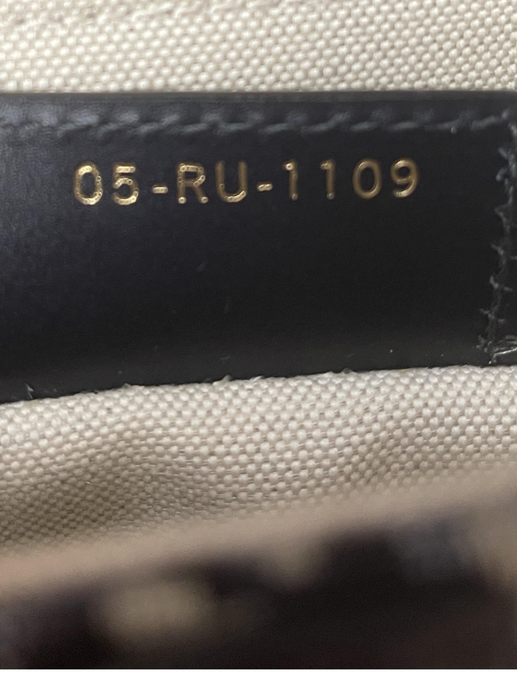 Women's Christian Dior LIKE NEW Blue Oblique Monogram Canvas Saddle Bag