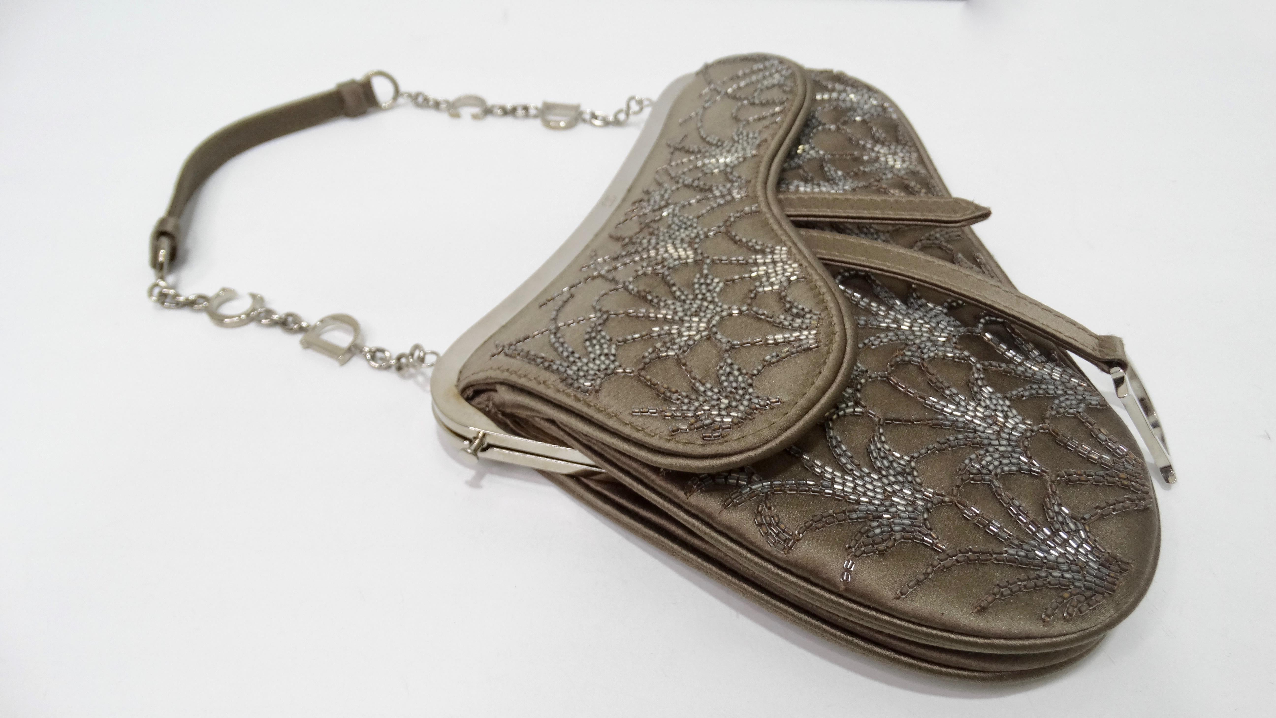 Christian Dior Limited Edition 1990er Jahre Perlen Mini Satteltasche 5