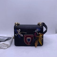 Christian Dior Limited Edition Black Embellished Diorama Club Bag