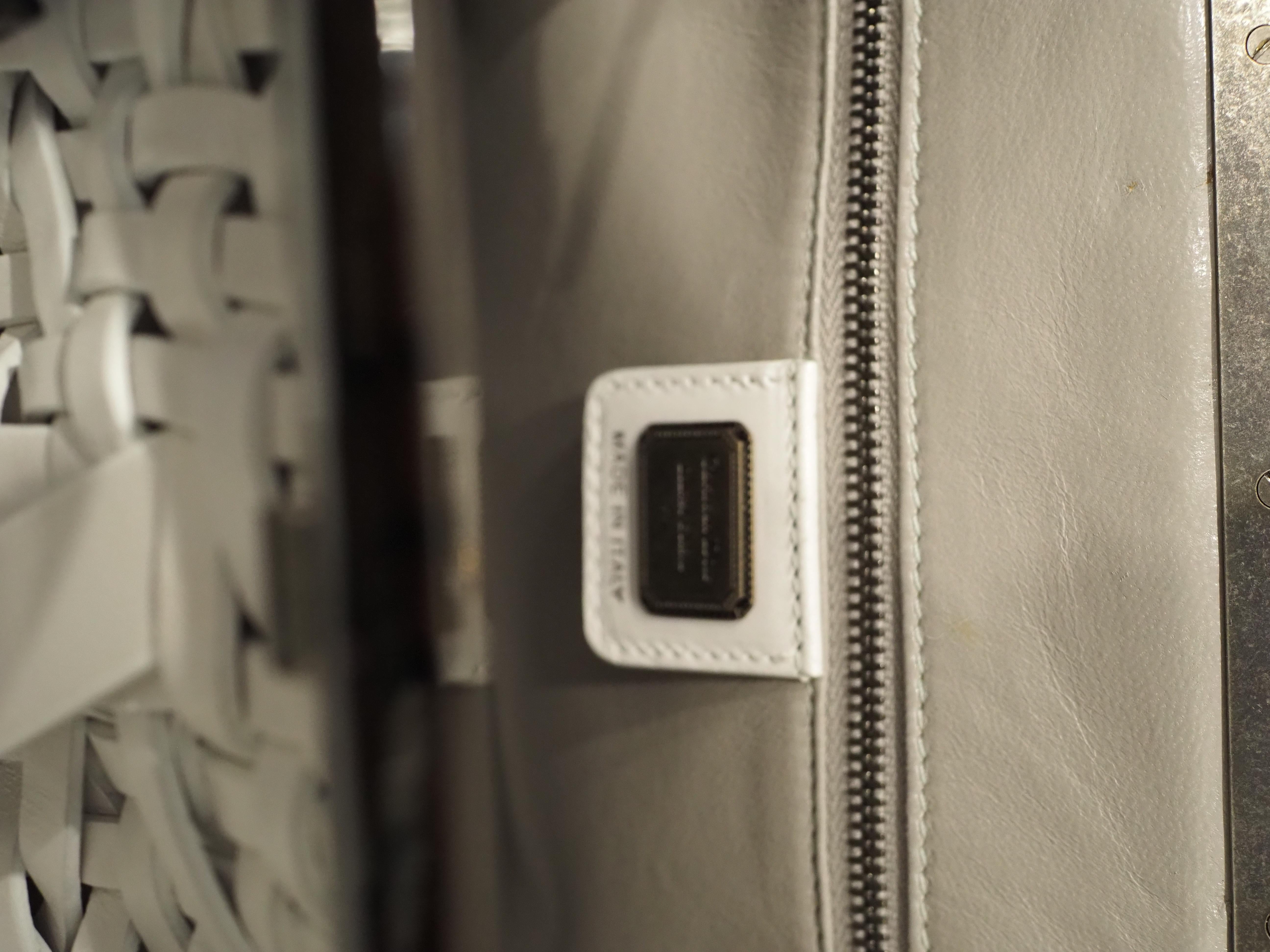 Christian Dior Limited Edition white and black samourai handle bag NWOT 11