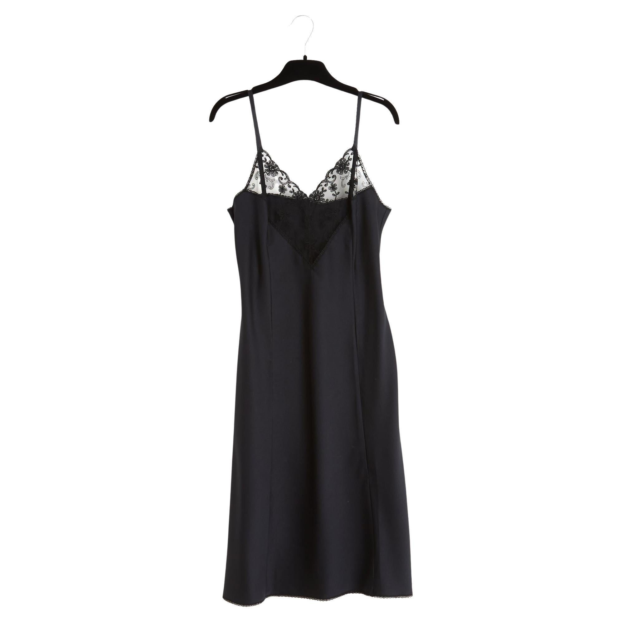 Christian Dior Lencería 1985 Bata Combinaison FR38 Vestido de satén rosa UK10 US