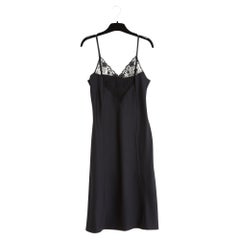 Christian Dior Lingerie 1985 Robe Combinaison FR38 Pink Satin Slip Dress UK10 US