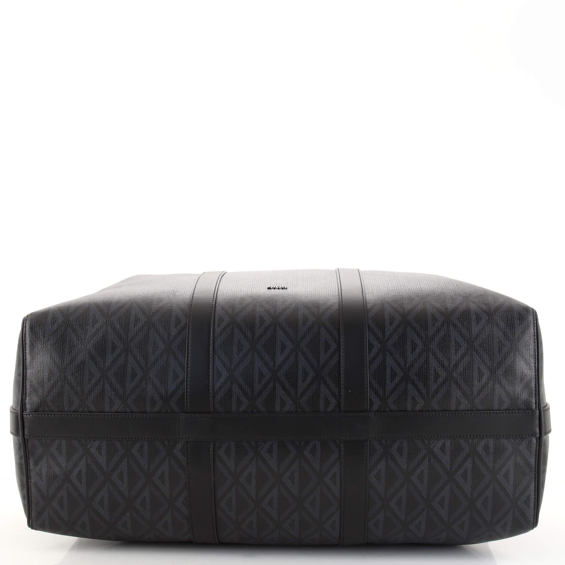Christian Dior Lingot Duffle Bag CD Diamond Coated Canvas 50 In Good Condition In NY, NY