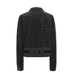 Christian Dior Logo Band Leopard Jacket