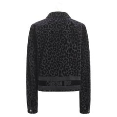 Christian Dior Logoband-Leopardenjacke