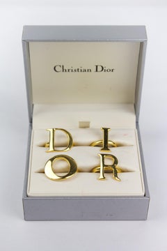 Christian Dior Logo Letter Rings