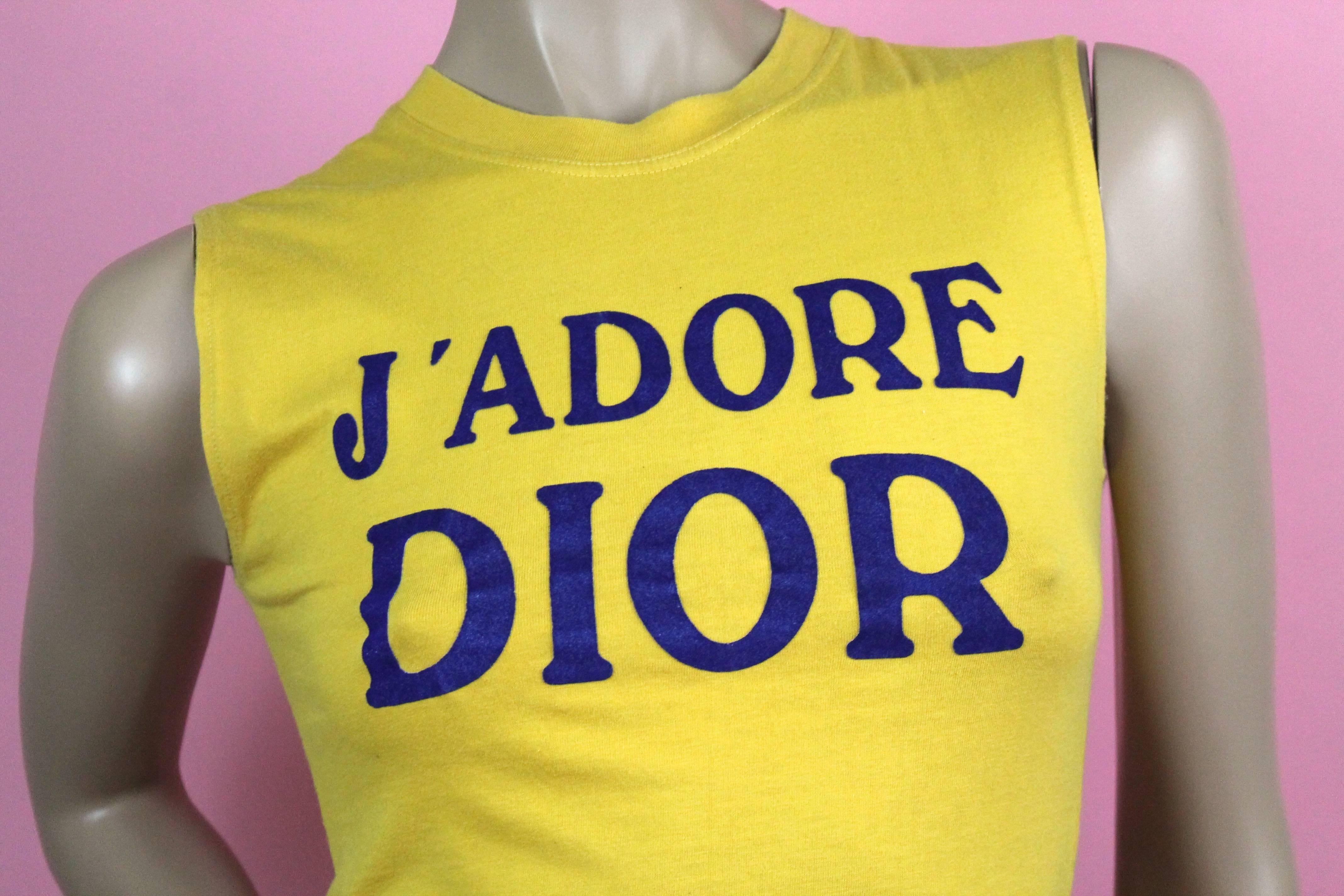 -Iconic Galliano for Diorpiece from the Autumn Winter 2001 runway show
-Features J'Adore Dior logo on the front and 
