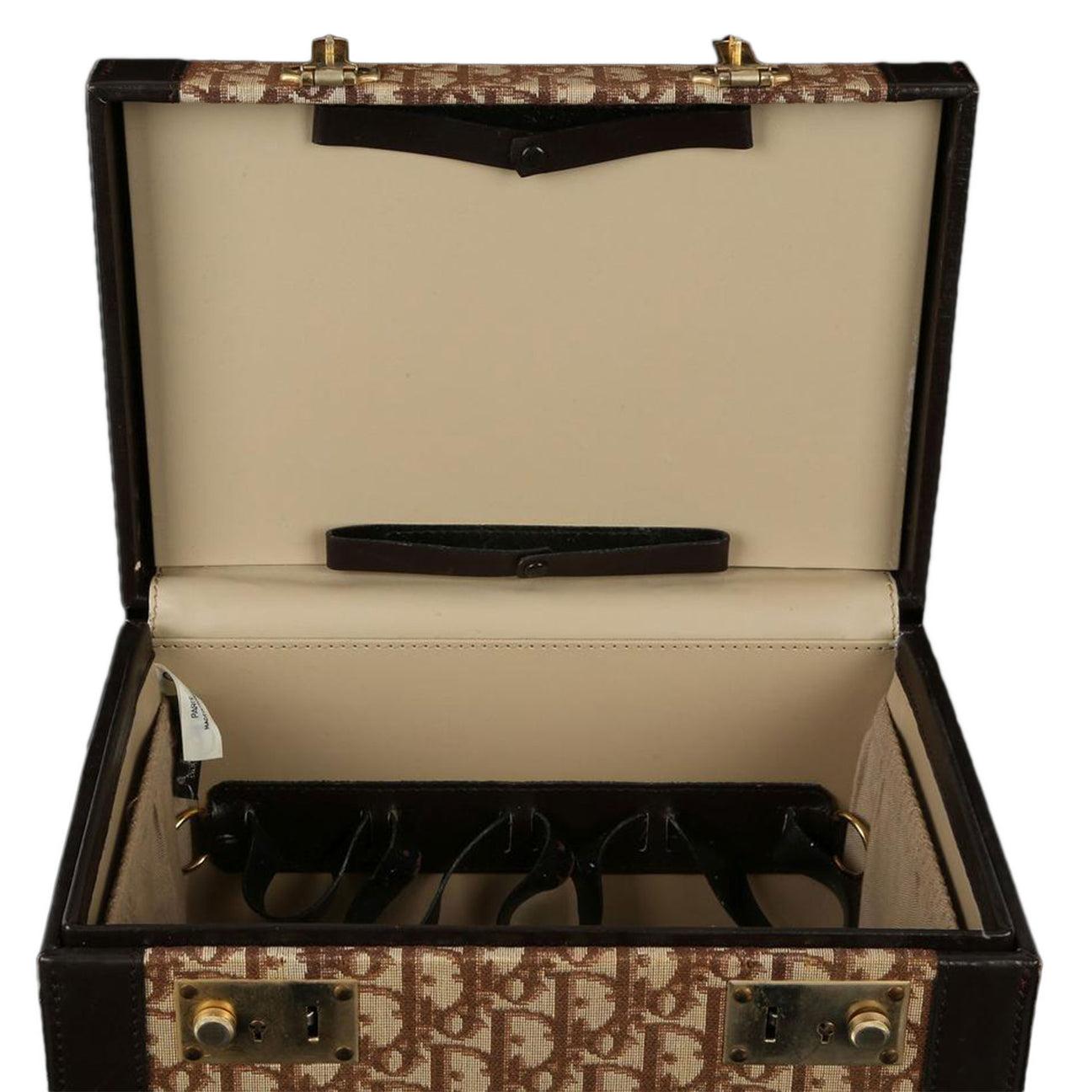 Christian Dior Logomania Vanity Trotter Travel Trunk Case  en vente 1