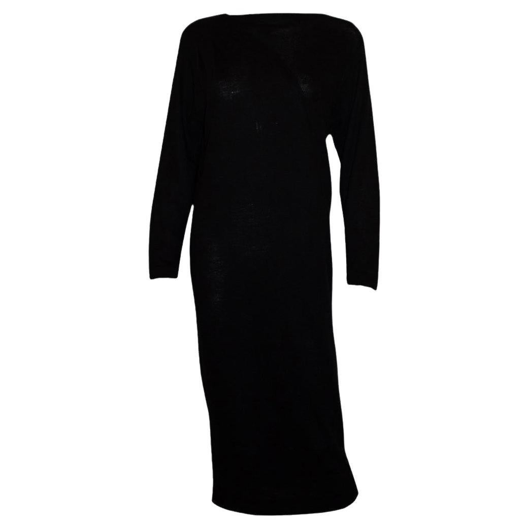Christian Dior London Vestito vintage in maglia nera