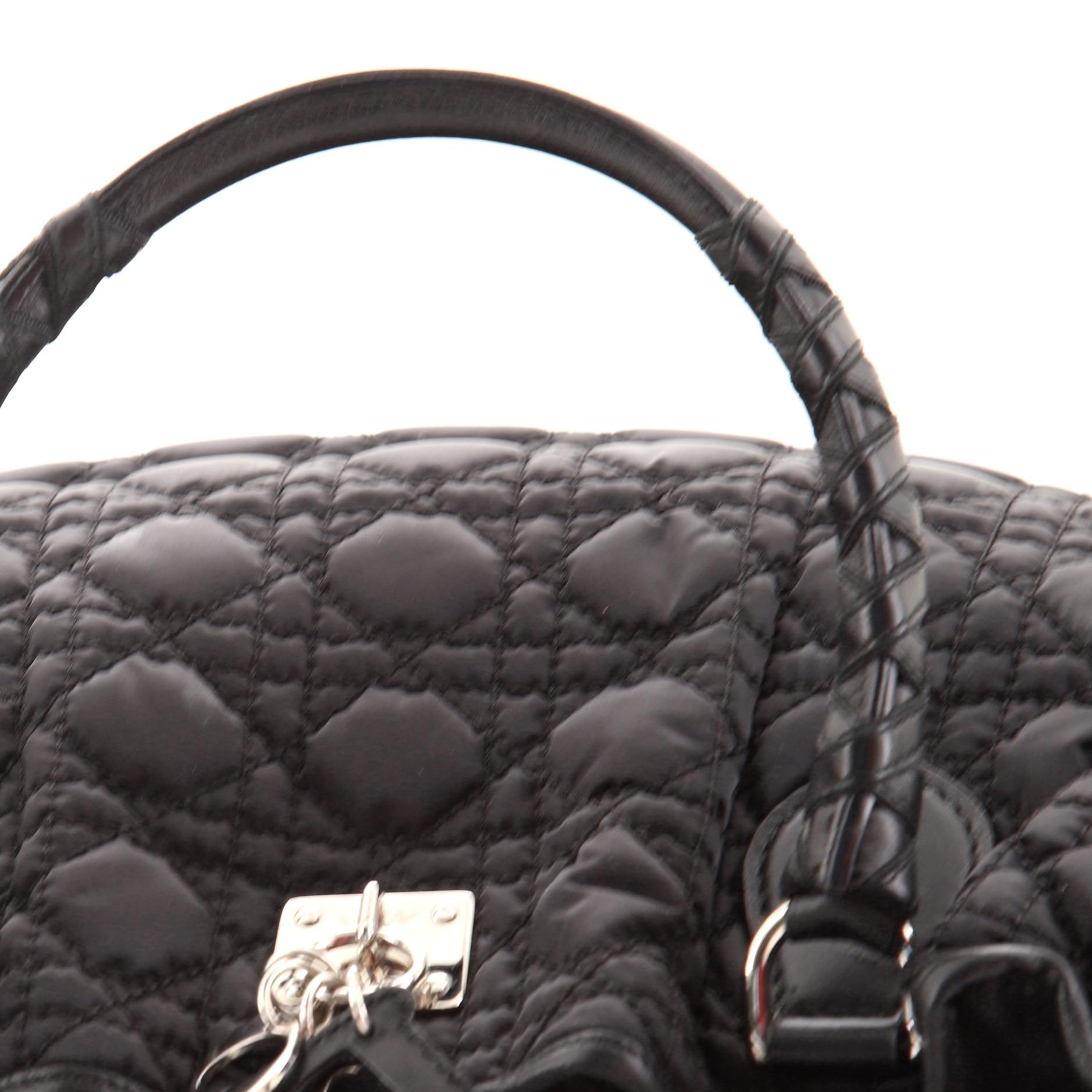 Christian Dior Lovely Tote Cannage Quilt Nylon 1