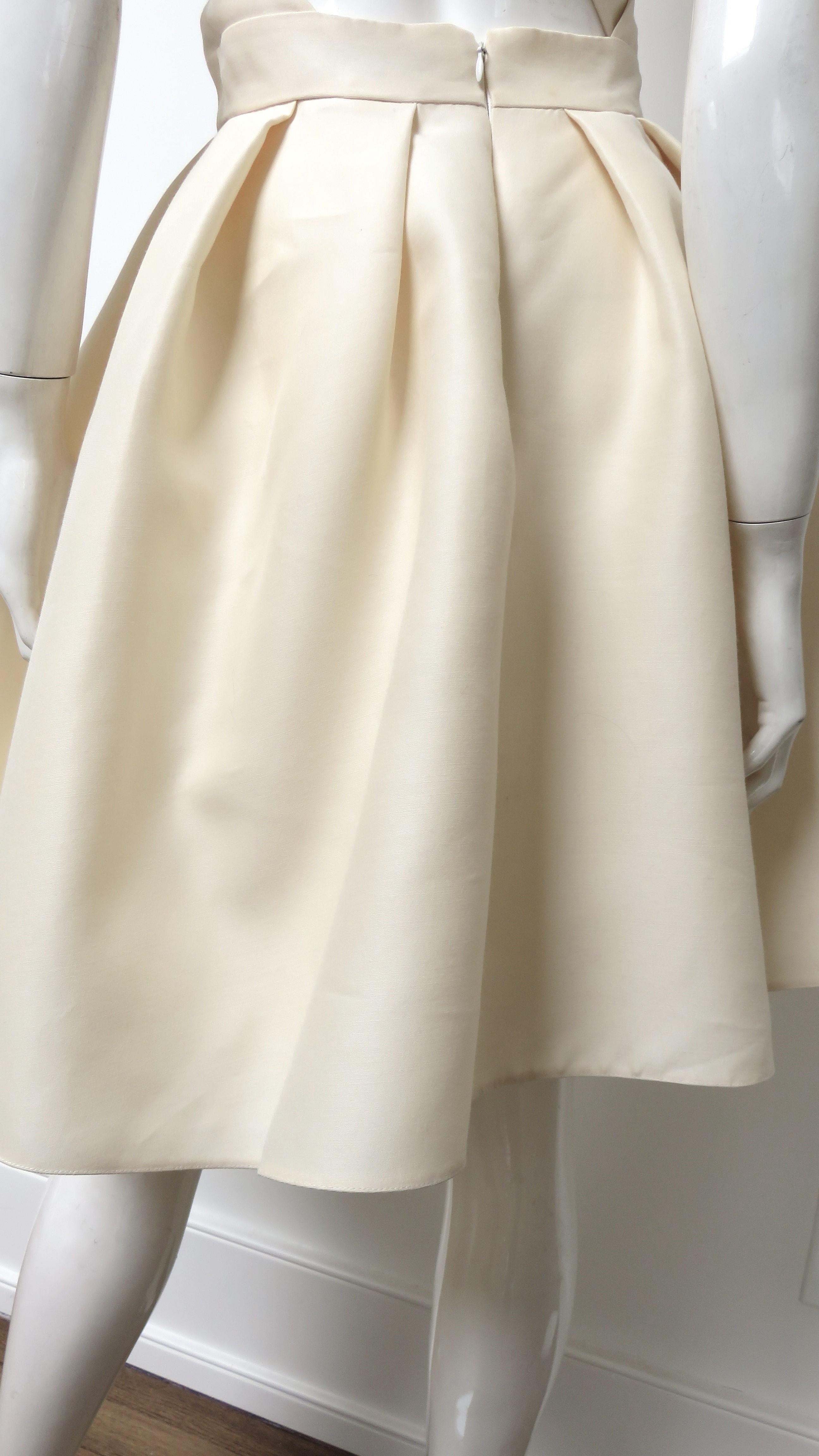 Christian Dior Vestido de seda con espalda baja en venta 5