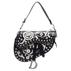 Christian Dior Ltd Edition Leather Embroidered Saddle Bag