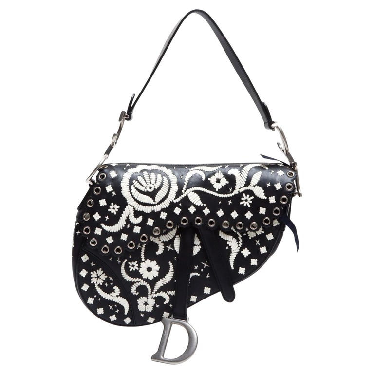 Dior Black Saddle Dior Graffiti Saddle Bag Christian Dior Ltd