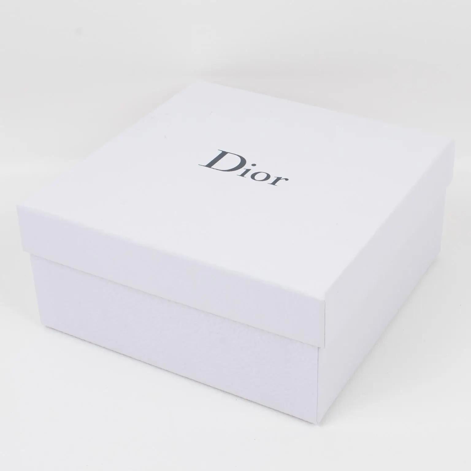 Christian Dior Lucite und Toile de Jouy Dekoratives Tafelaufsatz-Set aus Schalen, 1980er Jahre (Moderne) im Angebot