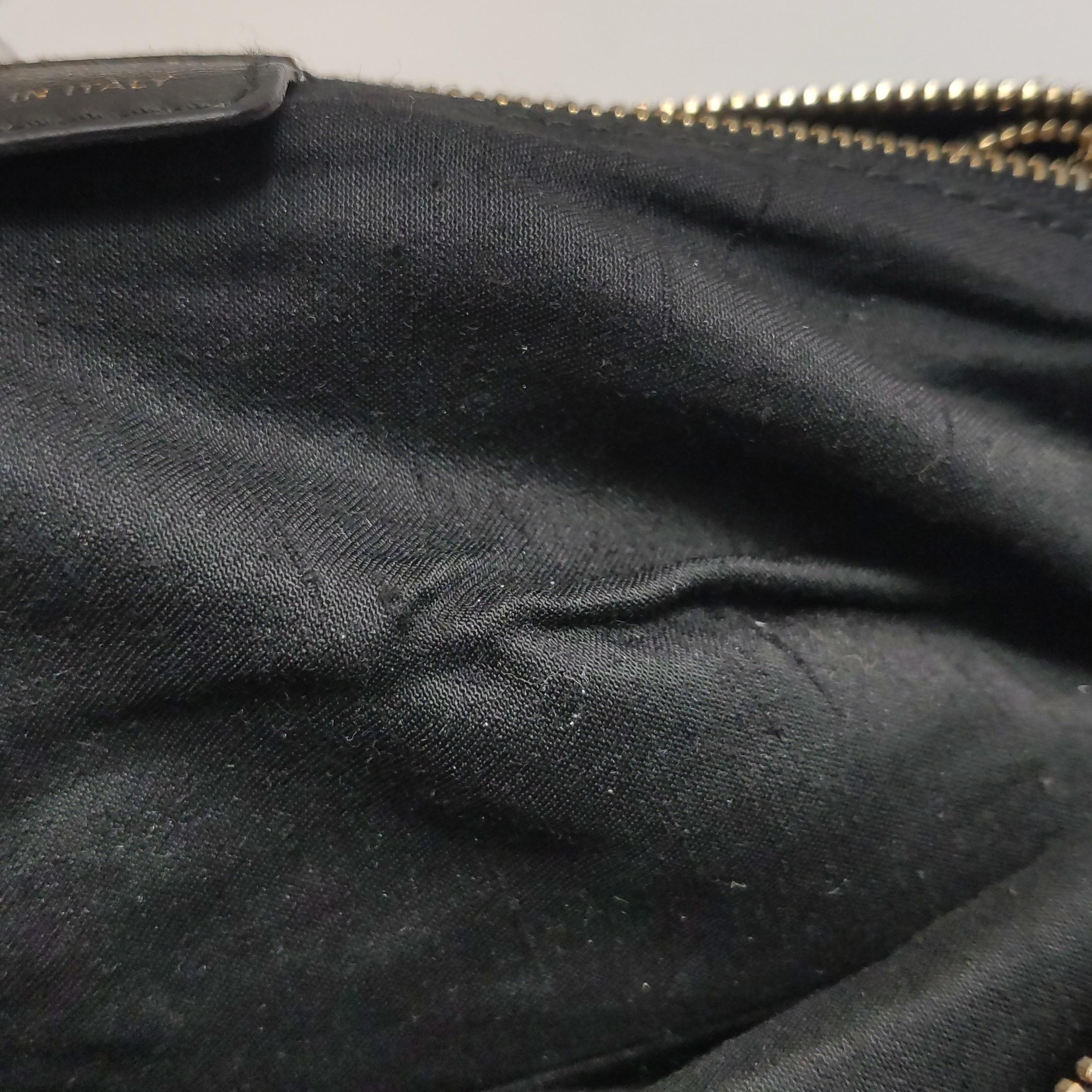 Christian Dior Macros Borsa in tela con rivestimento in cannage in nero in vendita 10