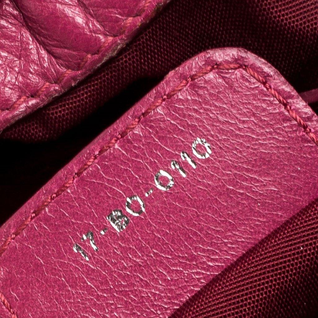 Christian Dior Magenta Cannage Leather Le Trente Shoulder Bag 6