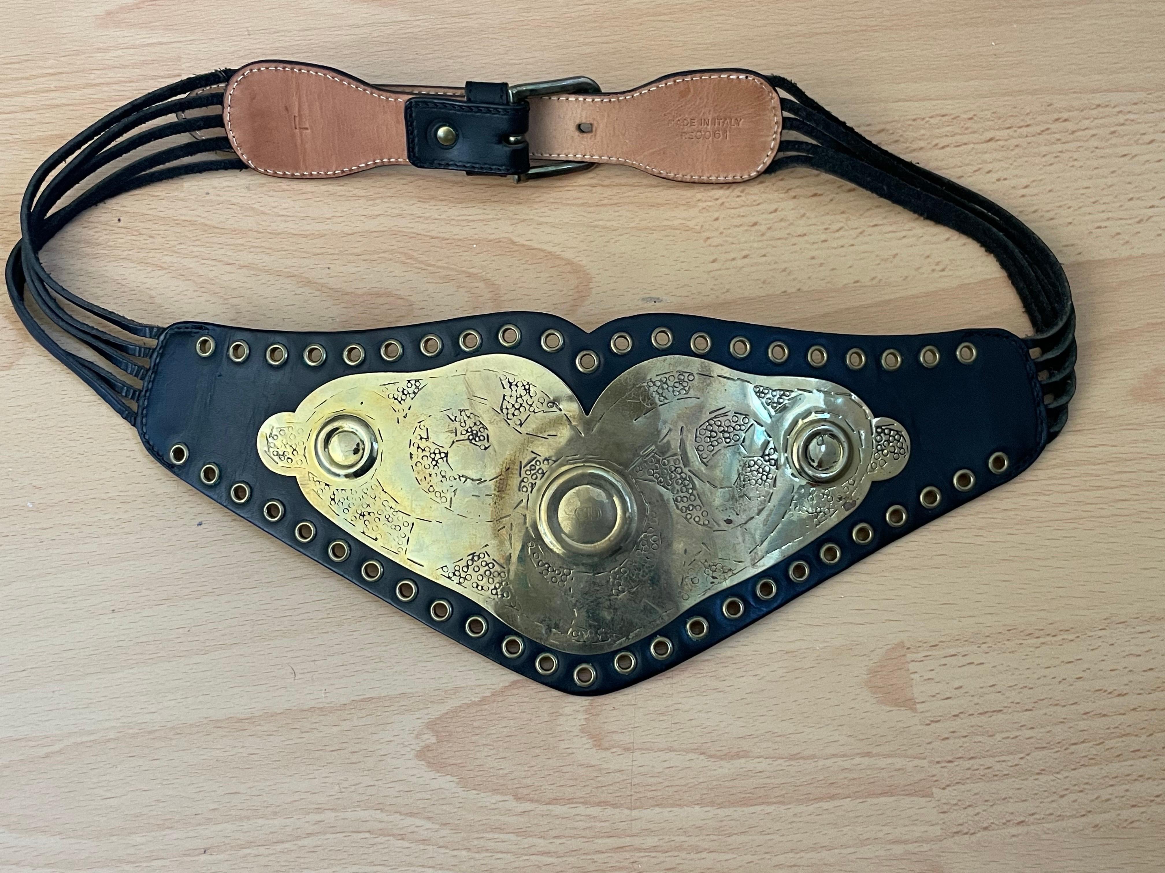 CHRISTIAN DIOR Magnificent belt model « Boxing champion » parade