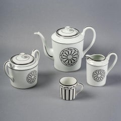 Christian Dior Maison, Coffee Set Monsieur Dior Limoges Porcelain 12 Pieces