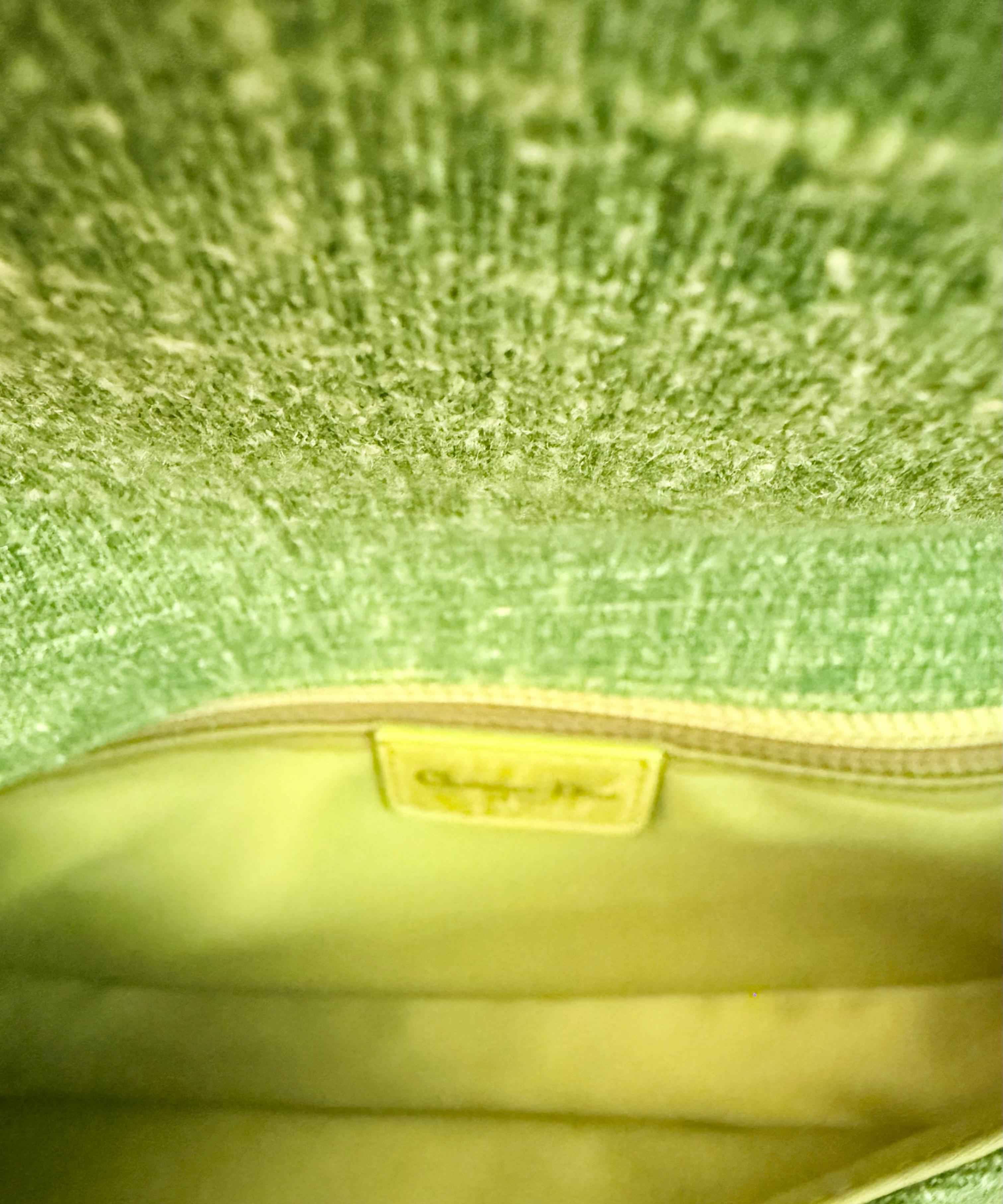 Christian Dior Malice green floral and butterfly  shoulder bag For Sale 8