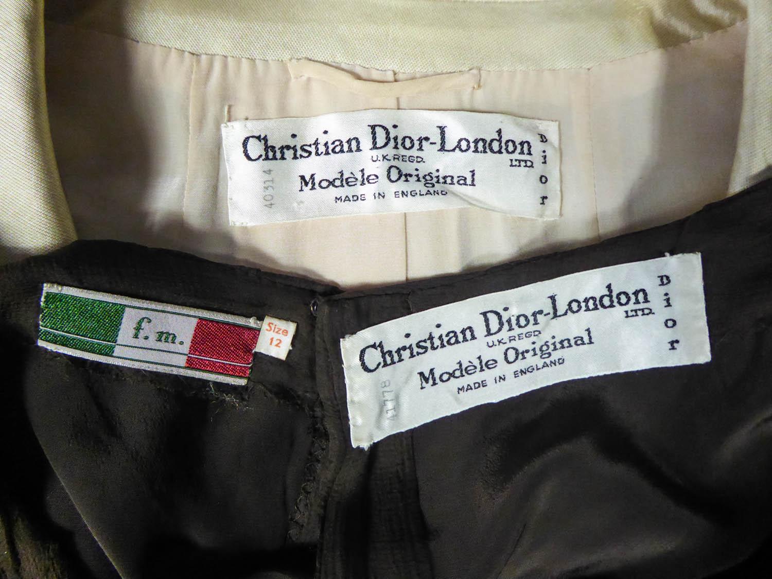 christian dior skirt suit