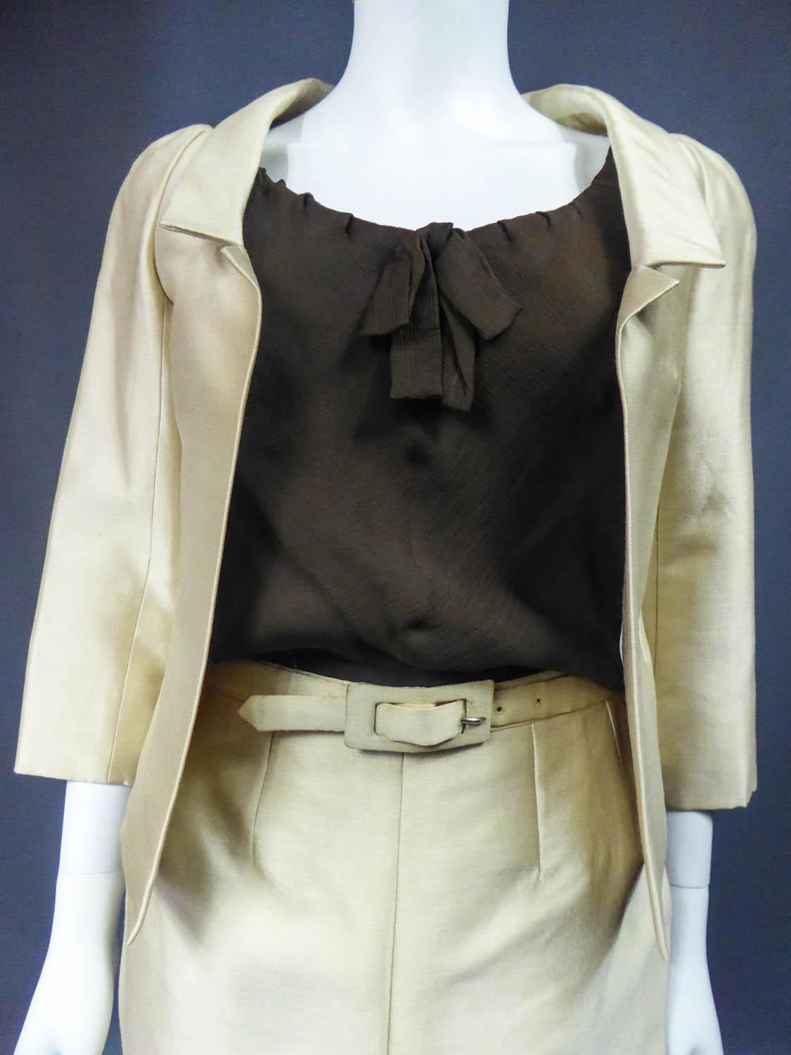 Christian Dior/Marc Bohan Skirt Suit Set numbered 40314 / 41778 Circa 1962 In Excellent Condition In Toulon, FR