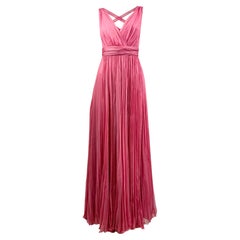 Christian Dior Maria Grazia Chiuri 2023 Pink chiffon pleated dress