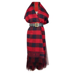 Christian Dior Maria Grazia Chiuri Fall 2019 Red black plaid ensemble