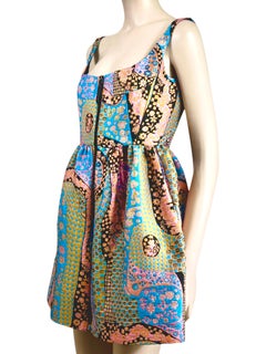 Christian Dior Maria Grazia Chiuri Prefall 2001 Look 86 mini jacquard dress