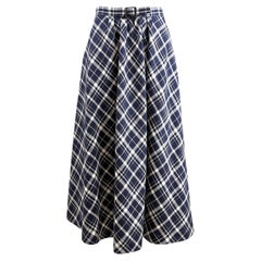 Christian Dior Maria Grazia Chiuri Prefall 2021 tartan wool skirt