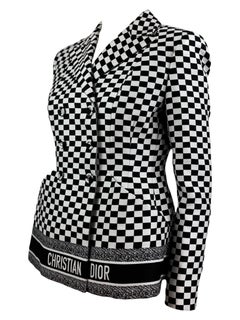 Christian Dior Maria Grazia Chiuri Spring 2018 Checked Bar Jacket