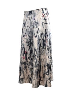 Christian Dior Maria Grazia Chiuri Spring 2019 Milticolored distressed skirt